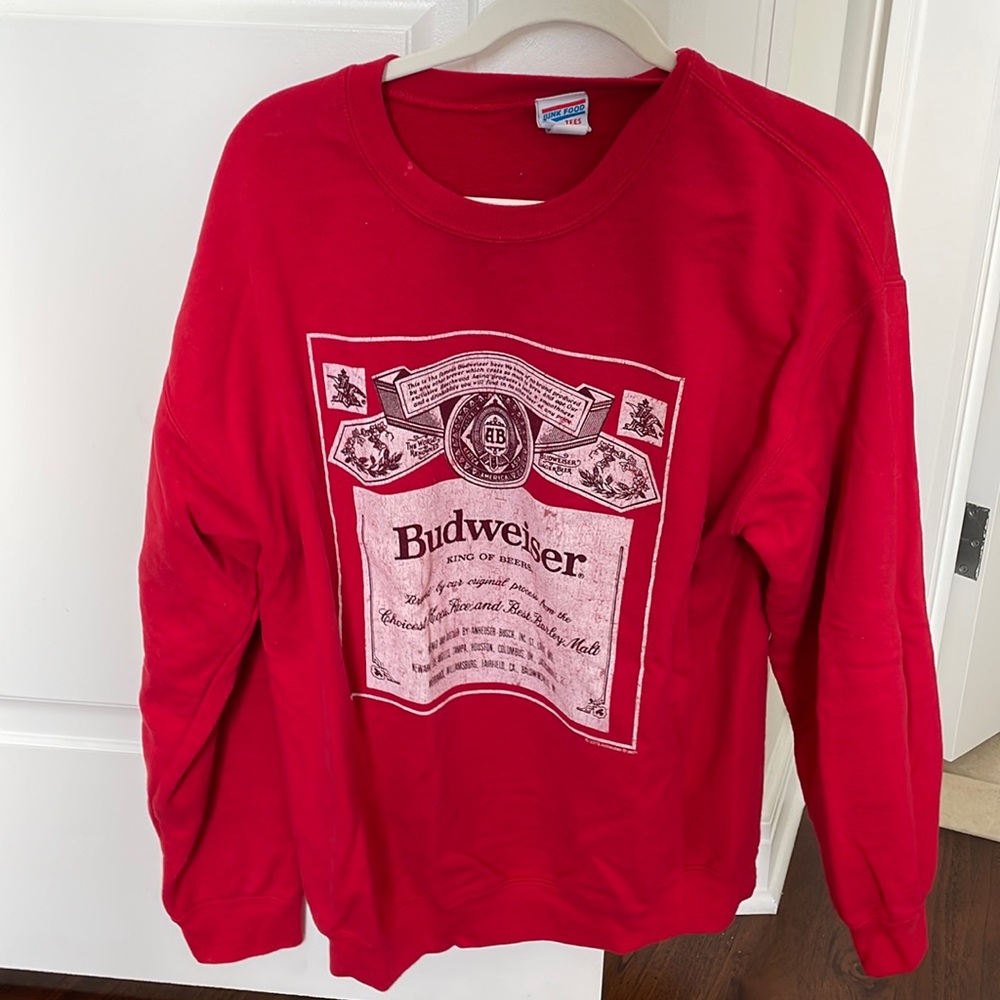 budweiser crewneck